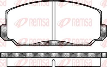 Remsa 0098.00 - Bremžu uzliku kompl., Disku bremzes www.autospares.lv