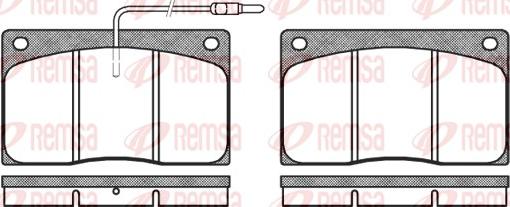 Remsa 0044.02 - Bremžu uzliku kompl., Disku bremzes autospares.lv