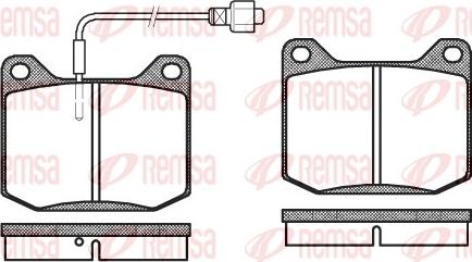 Remsa 0045.02 - Bremžu uzliku kompl., Disku bremzes www.autospares.lv