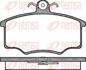 Remsa 0046.20 - Тормозные колодки, дисковые, комплект www.autospares.lv