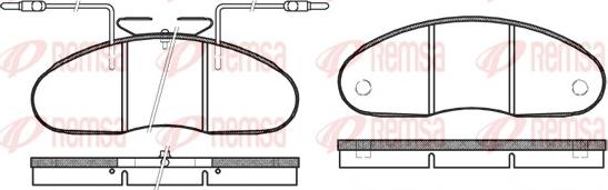 Remsa 0048.02 - Bremžu uzliku kompl., Disku bremzes autospares.lv