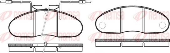 Remsa 0048.12 - Bremžu uzliku kompl., Disku bremzes autospares.lv