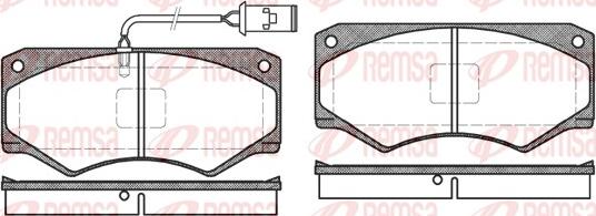 Remsa 0047.52 - Bremžu uzliku kompl., Disku bremzes www.autospares.lv