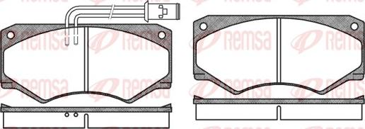 Remsa 0047.22 - Bremžu uzliku kompl., Disku bremzes autospares.lv