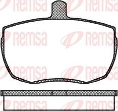 Remsa 0056.00 - Тормозные колодки, дисковые, комплект www.autospares.lv