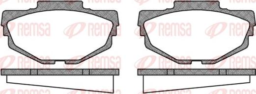 Remsa 0053.00 - Brake Pad Set, disc brake www.autospares.lv