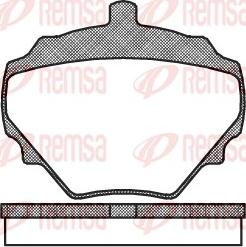 Remsa 0052.10 - Тормозные колодки, дисковые, комплект www.autospares.lv