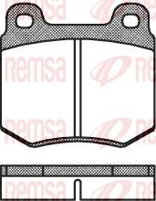 Remsa 0069.10 - Bremžu uzliku kompl., Disku bremzes www.autospares.lv