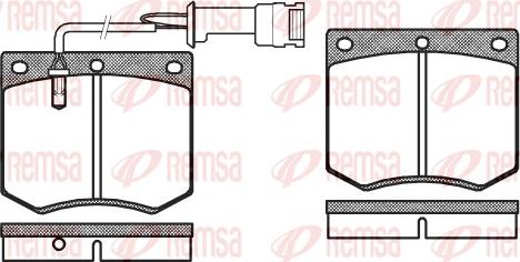 Remsa 0063.02 - Bremžu uzliku kompl., Disku bremzes www.autospares.lv