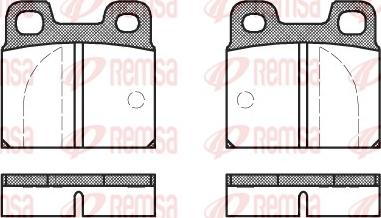 Remsa 0005.00 - Brake Pad Set, disc brake www.autospares.lv