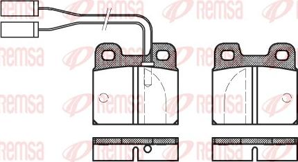 Remsa 0005.01 - Тормозные колодки, дисковые, комплект www.autospares.lv