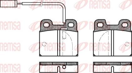 Remsa 0005.11 - Bremžu uzliku kompl., Disku bremzes www.autospares.lv