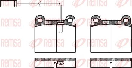 Remsa 0006.91 - Brake Pad Set, disc brake www.autospares.lv