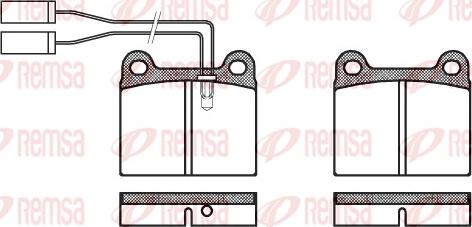 Remsa 0006.01 - Brake Pad Set, disc brake www.autospares.lv