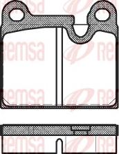 Remsa 0006.80 - Тормозные колодки, дисковые, комплект www.autospares.lv