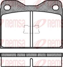 Remsa 0008.10 - Bremžu uzliku kompl., Disku bremzes www.autospares.lv