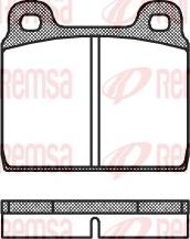 Remsa 0002.00 - Тормозные колодки, дисковые, комплект www.autospares.lv