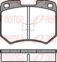 Remsa 0019.00 - Bremžu uzliku kompl., Disku bremzes www.autospares.lv