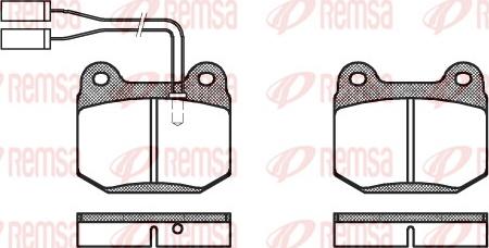 Remsa 0014.01 - Bremžu uzliku kompl., Disku bremzes www.autospares.lv