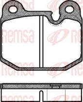 Remsa 0014.10 - Тормозные колодки, дисковые, комплект www.autospares.lv