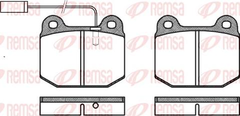 Remsa 0014.21 - Bremžu uzliku kompl., Disku bremzes www.autospares.lv