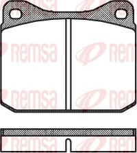 Remsa 0010.00 - Bremžu uzliku kompl., Disku bremzes www.autospares.lv