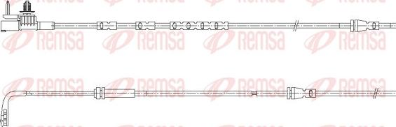 Remsa 001195 - Indikators, Bremžu uzliku nodilums www.autospares.lv