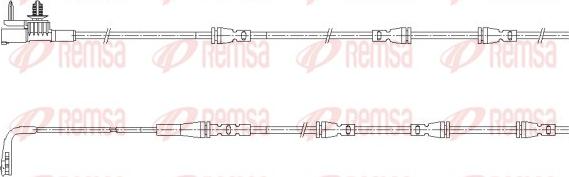 Remsa 001197 - Warning Contact, brake pad wear www.autospares.lv