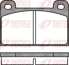 Remsa 0018.00 - Bremžu uzliku kompl., Disku bremzes www.autospares.lv