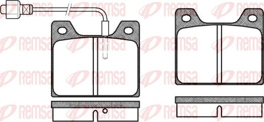 Remsa 0013.02 - Bremžu uzliku kompl., Disku bremzes www.autospares.lv