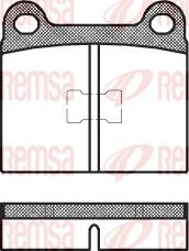 Remsa 0017.00 - Brake Pad Set, disc brake www.autospares.lv