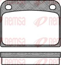 Remsa 0085.00 - Bremžu uzliku kompl., Disku bremzes www.autospares.lv