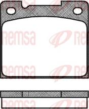 Remsa 0039.30 - Тормозные колодки, дисковые, комплект www.autospares.lv