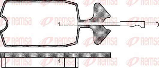 Remsa 0034.04 - Тормозные колодки, дисковые, комплект www.autospares.lv