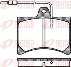 Remsa 0035.04 - Bremžu uzliku kompl., Disku bremzes autospares.lv