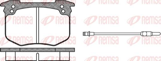 Remsa 0030.02 - Bremžu uzliku kompl., Disku bremzes autospares.lv