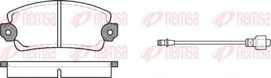 Remsa 0025.12 - Bremžu uzliku kompl., Disku bremzes autospares.lv