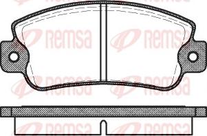 Remsa 0025.20 - Bremžu uzliku kompl., Disku bremzes autospares.lv