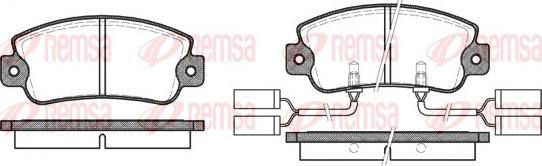 Remsa 0025.22 - Bremžu uzliku kompl., Disku bremzes autospares.lv