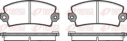 Remsa 0021.06 - Bremžu uzliku kompl., Disku bremzes autospares.lv