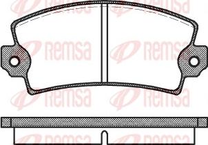 Remsa 0021.00 - Bremžu uzliku kompl., Disku bremzes www.autospares.lv