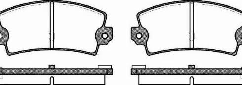 Remsa 0021.36 - Brake Pad Set, disc brake www.autospares.lv