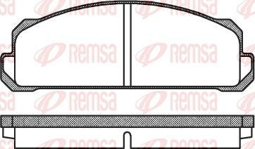 Remsa 0022.40 - Тормозные колодки, дисковые, комплект www.autospares.lv