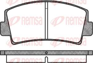 Remsa 0078.00 - Bremžu uzliku kompl., Disku bremzes www.autospares.lv