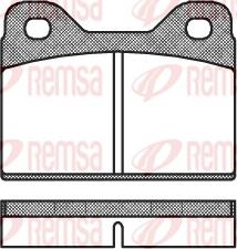 Remsa 0073.00 - Brake Pad Set, disc brake www.autospares.lv