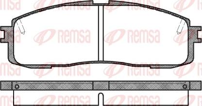 Remsa 0199.10 - Brake Pad Set, disc brake www.autospares.lv