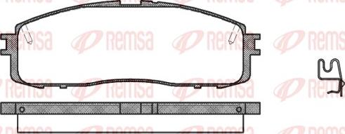 Remsa 0199.34 - Brake Pad Set, disc brake www.autospares.lv