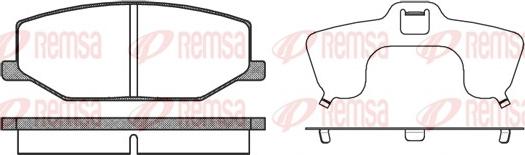 Remsa 0190.10 - Brake Pad Set, disc brake www.autospares.lv