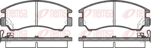 Remsa 0191.04 - Bremžu uzliku kompl., Disku bremzes www.autospares.lv