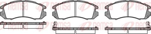 Remsa 0191.12 - Тормозные колодки, дисковые, комплект www.autospares.lv